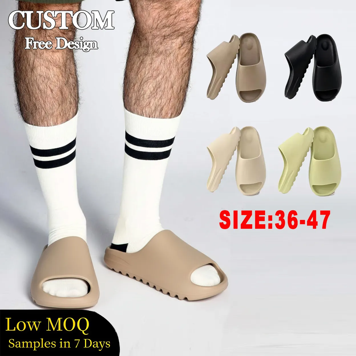 Stock Beach Pool Zapatilla Open Toe EVA Memory Foam Original Cloud Slides Footwear Colorful Shoe Slides Slippers for Men