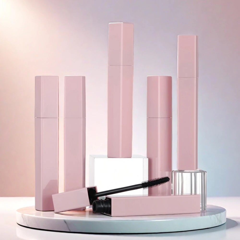 Private Label Waterproof Mascara Oil-Free Cream Makeup with Silicone Brushes Fiber Eyelash Cosmetics