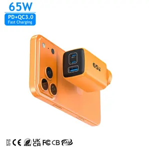 KYT AVS 65W PD QC GaN USB TYPE C Fast Charging Portable Mini Power Adapter Laptop Phone Wall Charger For IPhone Apple Samsung