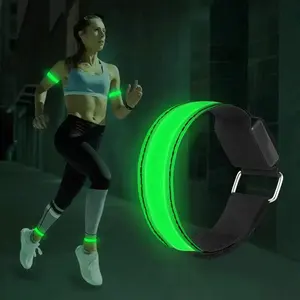USB Rechargeable Running Lights Night Safety Light up Band Waterproof 3 Modes for Night Running Jogging Cycling