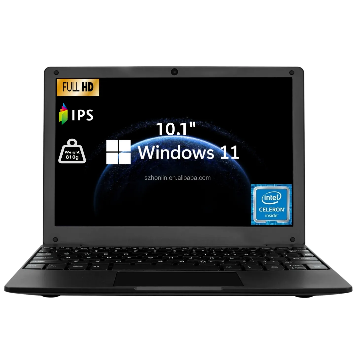 New 10.1 Inch Mini Portable Business Laptop Intel Celeron N4000 CPU 8GB RAM 512GB SSD Windows 11