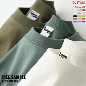 Wholesale High Quality 230gsm Plain Unisex T-shirt White Printed T Shirt 100% Cotton Custom T Shirt For Men