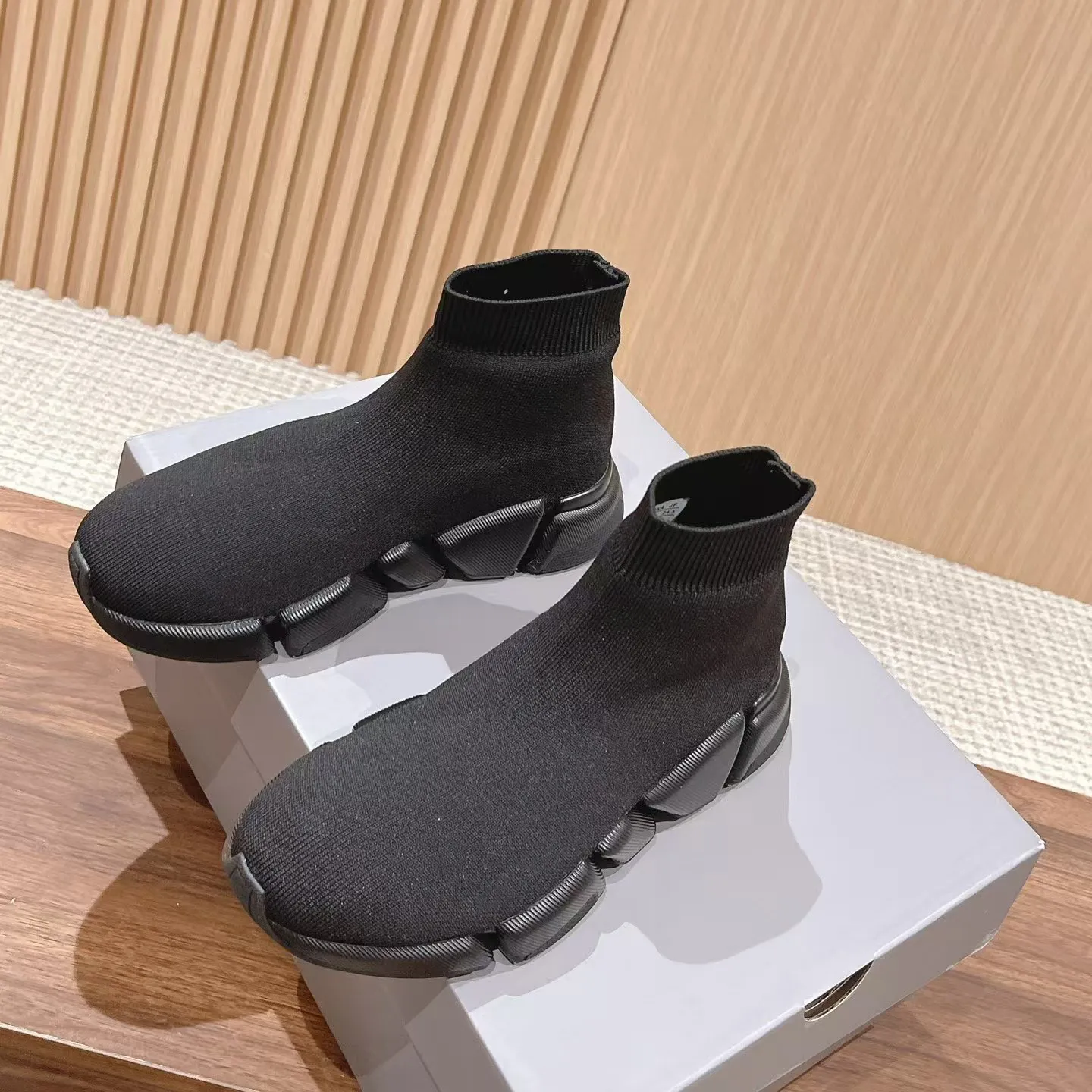 Top Quality Breathable Fashion Luxury Sneaker Man Designer Speed 2.0 Knitted Casual Walking Style Shoes