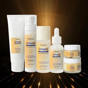 Wholesale Korean Cosmetics Beauty Skin Care Products Collagen Repairing Soothing Moisturizing Serum Cream Facial Care Kit