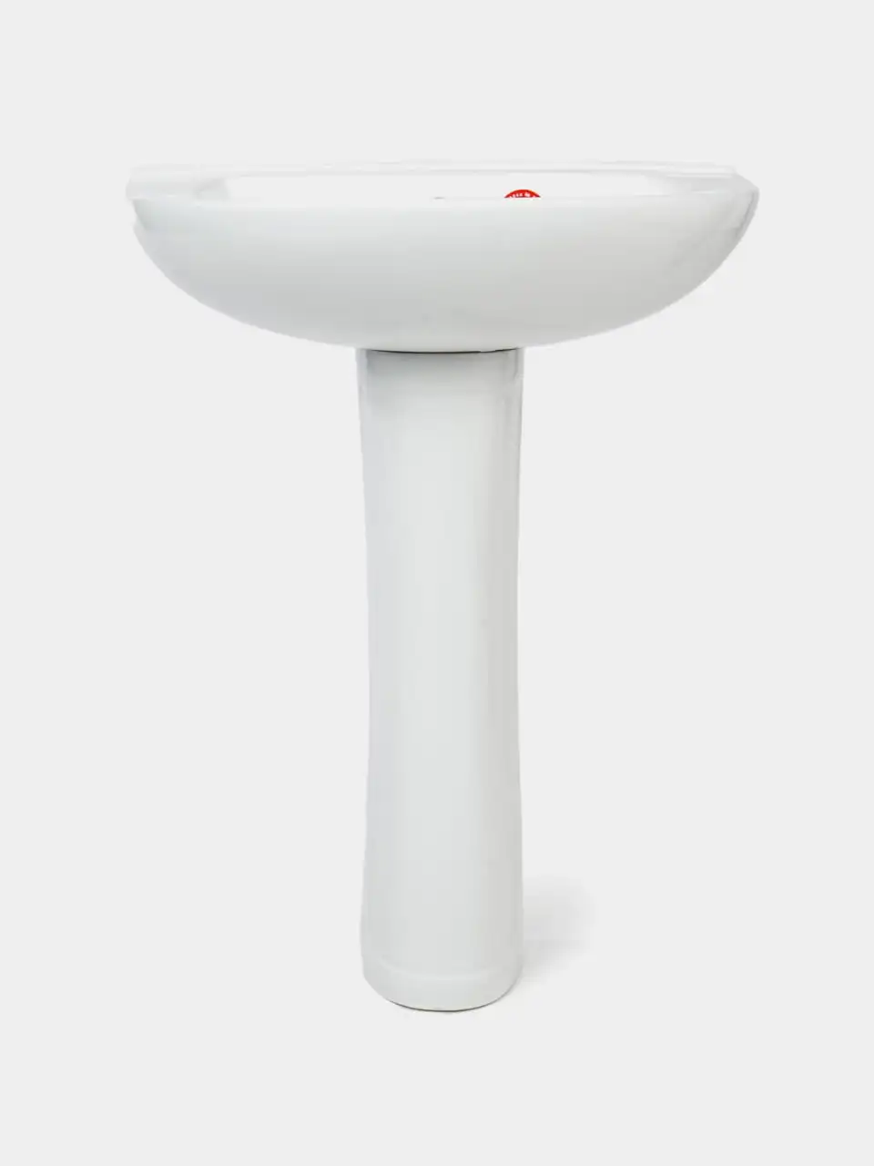 Classic Design Pedestal Bathroom Sink Ceramic Washbasin Durable Standard Size for Hotel Commercial Project