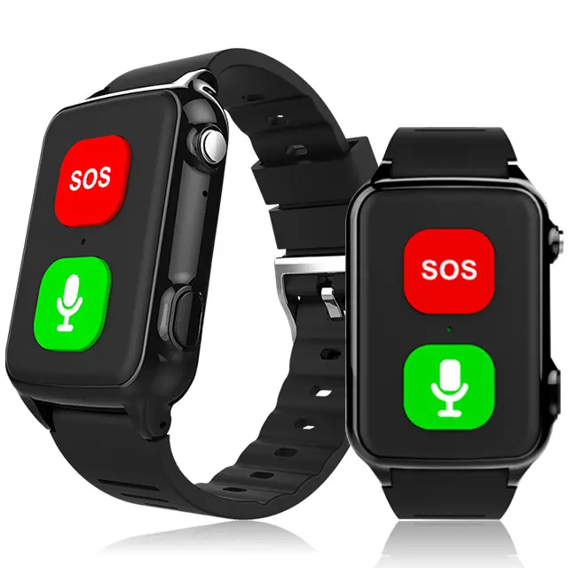 2025 4G GPS Elderly Smart Watch with Fall Alarm SOS Button Anti-Lost Health Monitor for Nursing Home Hospital Student Tracking
