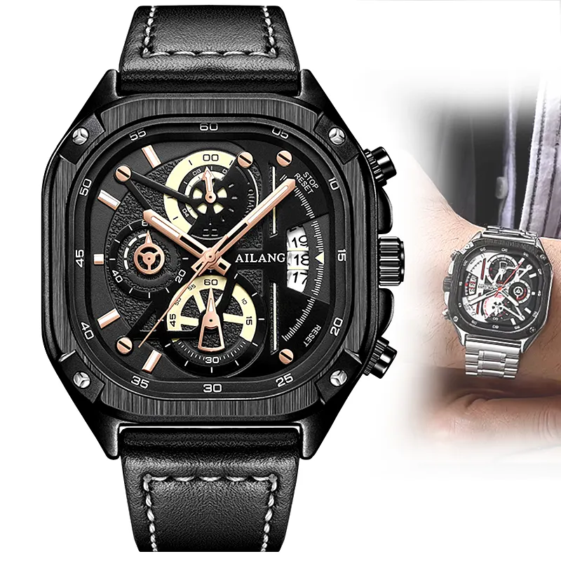 New Fashion Men's Luxury Wristwatches Waterproof Luminous Sports Date Quartz Watches Watch for Men