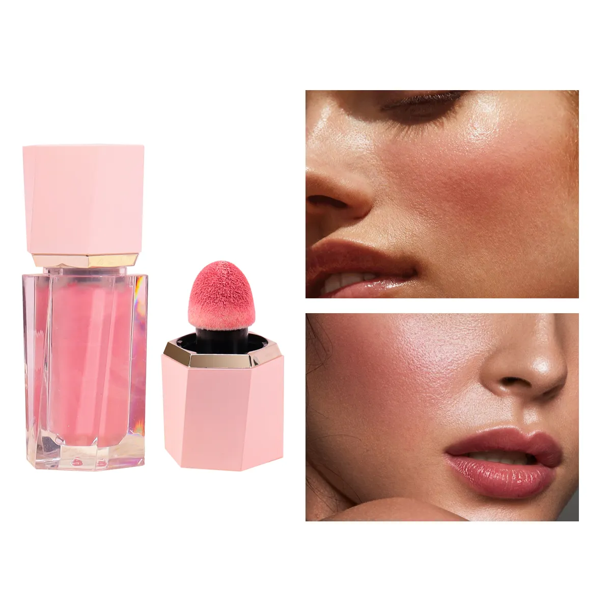 Private Label Wholesale Makeup High Pigment Natural Long Lasting Smooth Waterproof Soft Vegan Liquid Blush