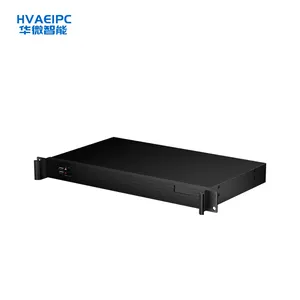 HVAEIPC 1U Rackmount Industrial Computer Accessory | Intel I211 6 Gigabit Ethernet Ports 256GB/1TB/128GB Storage for Smart City