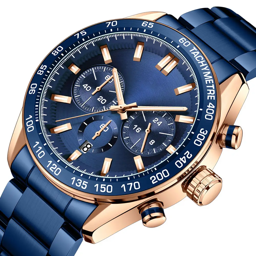 Watches Mens Wrist Luxury Custom Logo Men High Quality Watch Custom Man Watches Stainless Steel Quartz Wristwatches