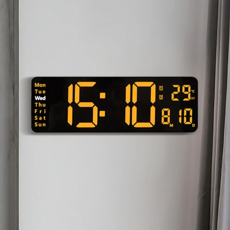 Price Electronic Watch Smart Temperature and Humidity Large Led Screen System Alarm Big Digital Wall Clock With Remote Control