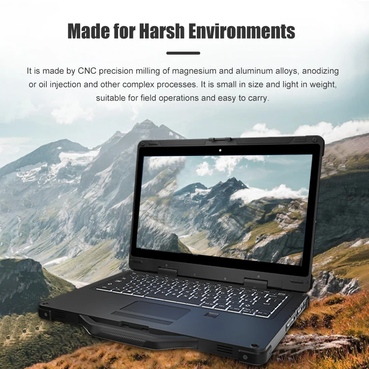 ODM/OEM 13.3 Inch Brand New Rugged Laptop Core I7/I7 5g Touch Panel, Anti-peeping Camera, Fingerprint,backlit Keyboard