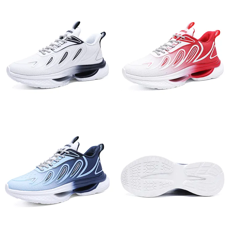 2023 Men's Casual Sport Running Shoes New Breathable Fly Woven Sneakers All-match Trendy Fitness Walking Shoes Sneakers