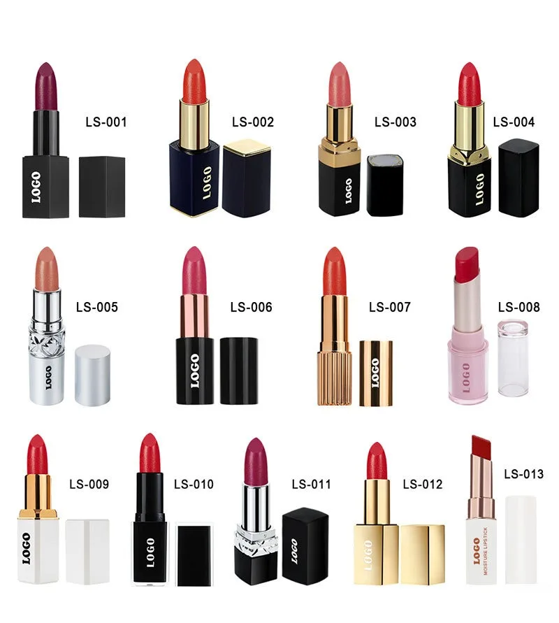 Wholesale Cosmetics Vegan Organic Waterproof Long Lasting Makeup Private Label Moisturizing Cream Shimmer Lipstick