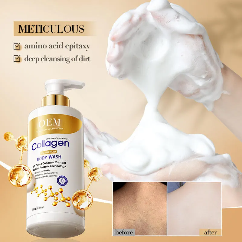 OEM Collagen Niacinamide Brightening Lotion Custom Scent & Texture Options Collagen Body Lotion