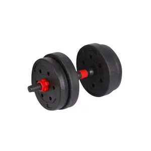 Factory Coated Full Weight Dumbbells Adjustable Steel Barbell for Men's Sports Fitness Outdoor Supplies PVC Cross-Border