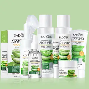 Aloe Vera 98% Natural Organic Vegan Anti-Acne Face Care Beauty Moisturizing Mist Spray Serum Exfoliating Gel Face Cream Lotion