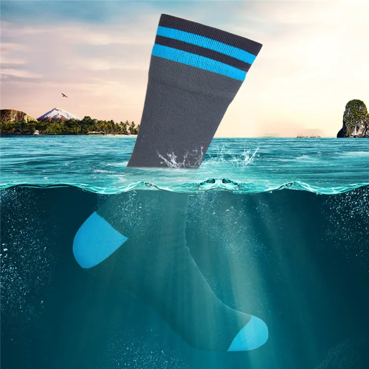 Custom Logo Winter Coolmax Knitted Three Layers Sport Sneaker Thermal Waterproof Socks for Outdoor