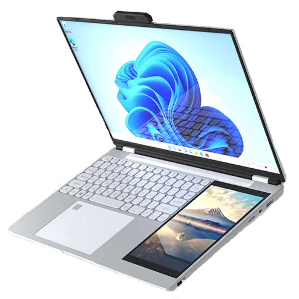 Hot Selling New 15.6 Inch + 7 Inch Dual Screen High Performance 16G + 1TB Large Capacity Battery Business Laptop