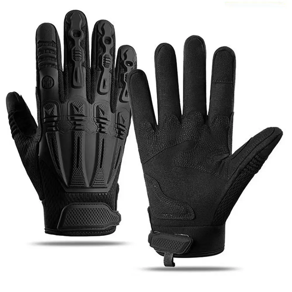 High-Performance Anti-Slip Textured Full Palm Anti-Impact Breathable Durable Adjustable Wristlet Cuff Rubber Safety Gloves