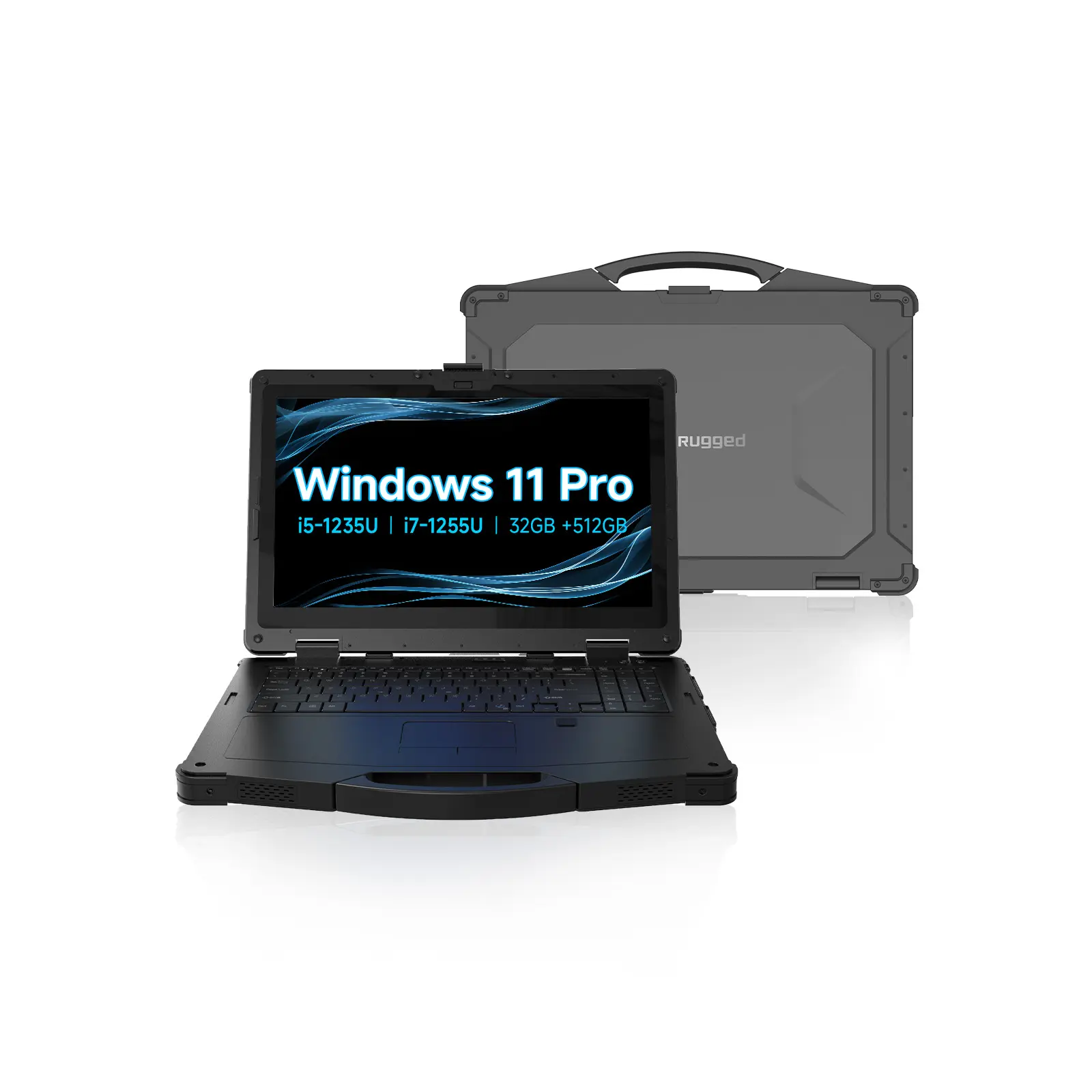 ODM/OEM Brand New 15.6 Inch Portable Industrial Laptop 4G/5G Intel I5/i7 Processor Win 11 Fingerprint Rugged Notebook Computer