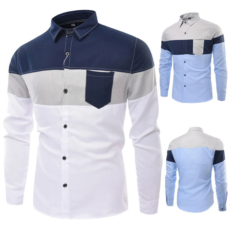 Wholesale New Design OEM Breathable Men's Shirts Long Sleeve Solid Slim Fit Top Rated Custom Color and Size Men Casual Shirt