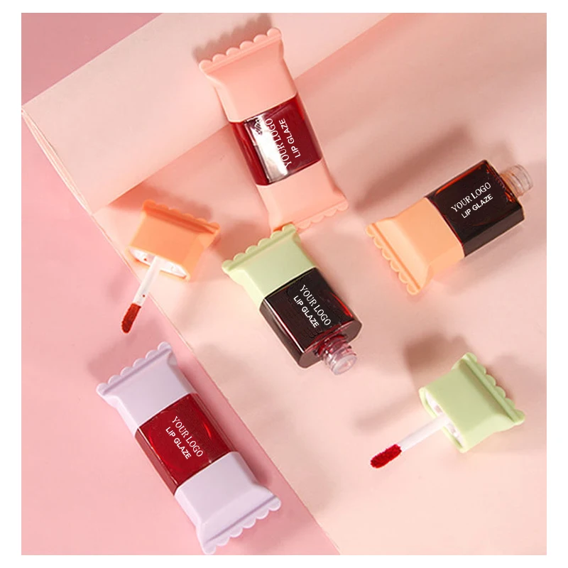 Cute Non Sticky Lip Gloss Cosmetics Manufacturers Custom Vegan Cruelty-Free Long-Lasting Matte Liquid Lipstick