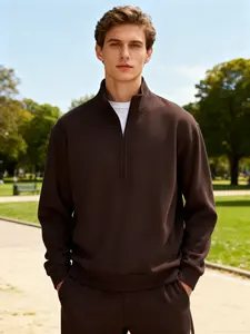 Custom High Quality Casual Hoodie Zipper Blanks Hoodie Polyester Cotton Heavyweight Sweatshirt Men Zip up Hoodies