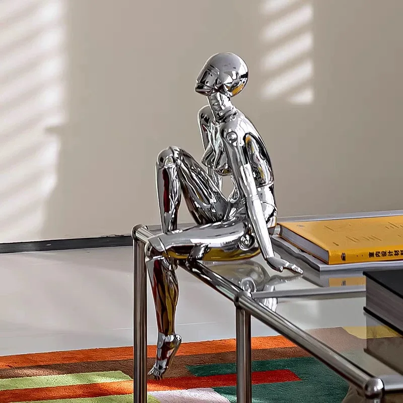 Utely UT0316 Resins 3D Printed Electroplated High-End Vintage Style Living Room TV Cabinet Sculpture Ornament Art Decoration