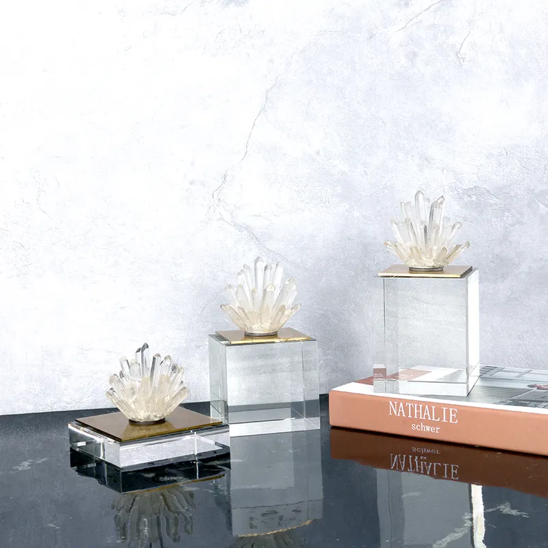 Products Interior Home Decorations Wholesale Modern Natural Spar Art Style Living Room Cafe Office Decoration