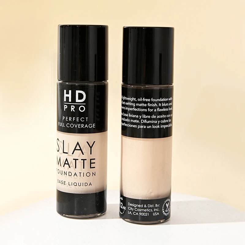 Private Label Mineral Face Makeup Cosmetics 6 Colors Waterproof Liquid Matte Whitening Foundation All Skin Type Long Lasting