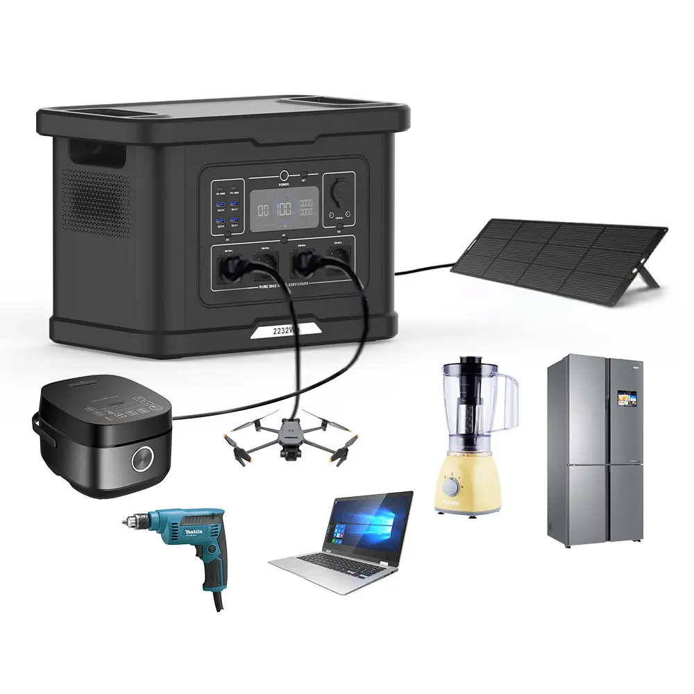 SOUOP Supply Ups Lifepo4 Mobile 3kw Tragbare Powerstation Fast Charge 3000w Solar Generator 2000w Portable Power Station 2400w