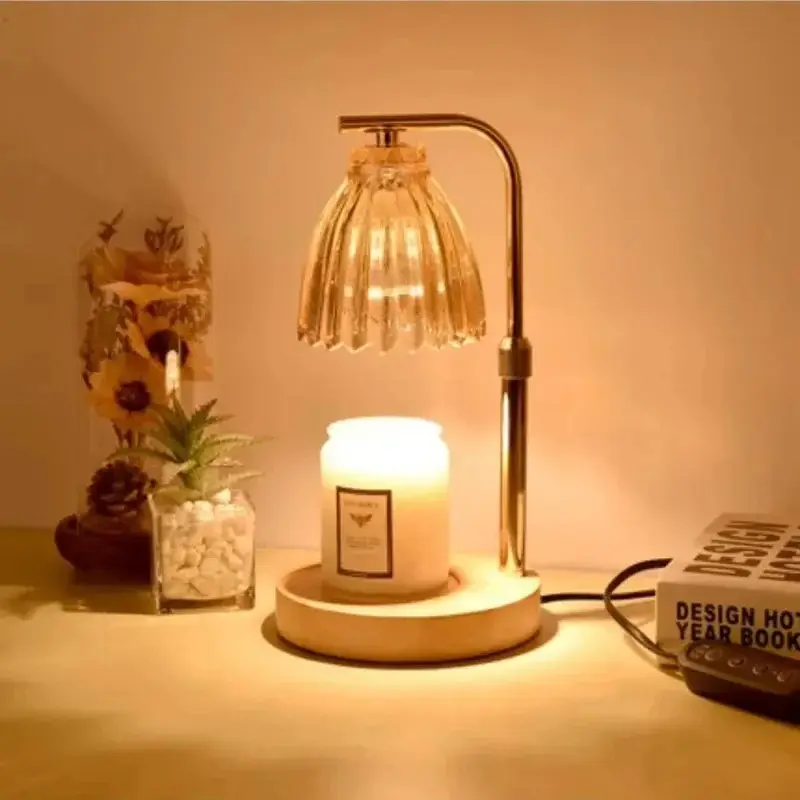 Home Decoration Wax Melting Lamp Ambient Fragrance Decor Scented Candle Warmer Lamp With Timer and Height Adjustable