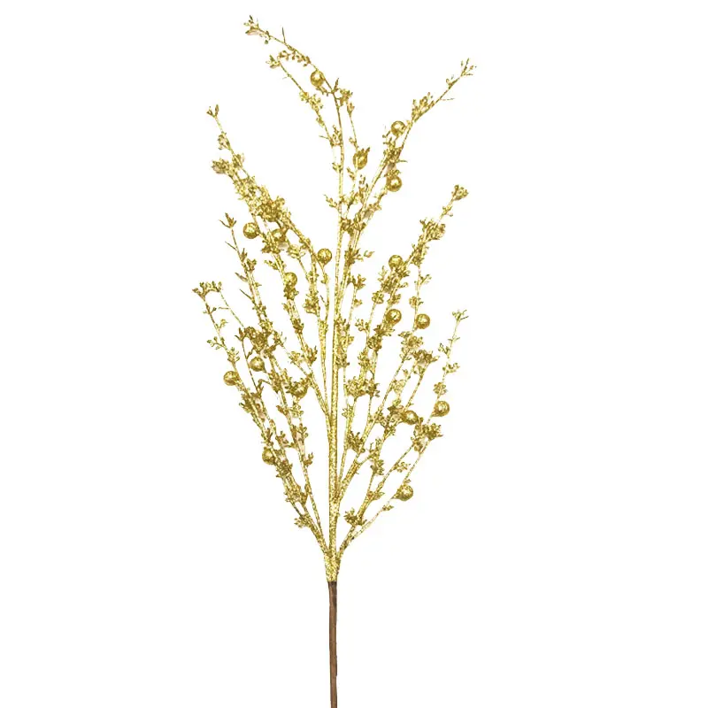 Hot Gold Flower Wedding Home Decoration Large Artificial Leaves Trees Party Decorations