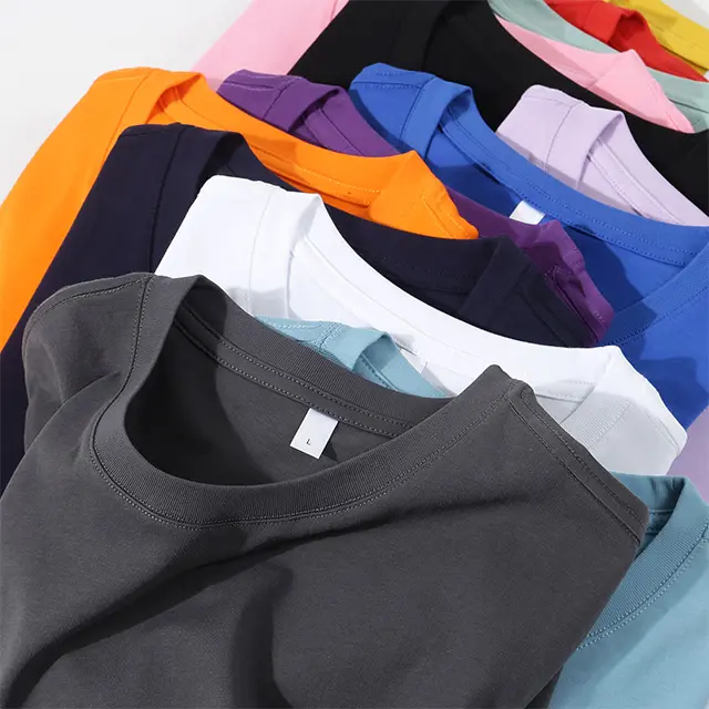 High Quality 100% Cotton Unisex T Shirt Low Moq 210 Grams Men's Blank O-neck T-shirt With Custom Printing Logo