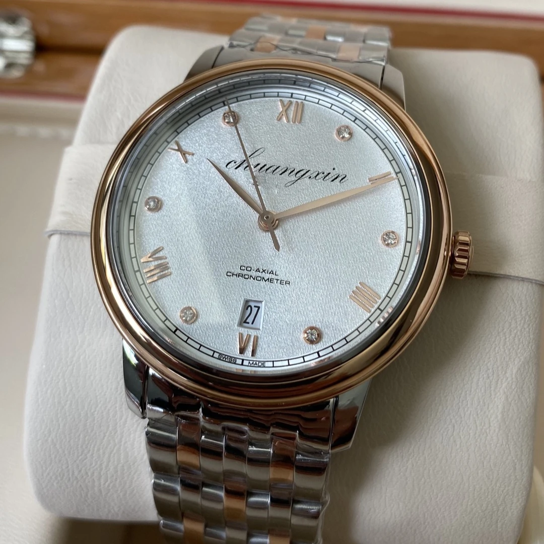 Luxury 40mm Automatic Mechanical Stainless Steel case Watch, Made From Genuine Stainless Steel