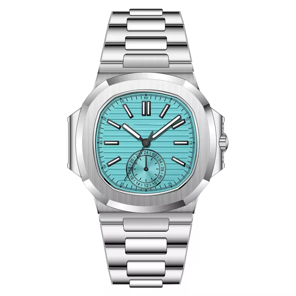 New Classic 40MM Ultrathin Watch for Men Japan VH60 Movt Sapphire Crystal 5980 Sports Wristwatch Waterproof