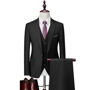 New Wholesale Formal Wear Fashion Coat&Pants Custom in Stock Clothing for Man Sets Wedding Suit Slim Fit Men's Suit