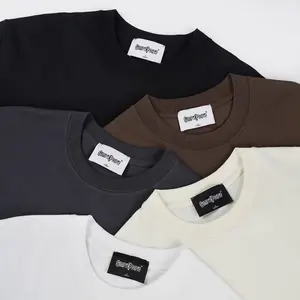 T Shirt Manufacturer Wholesale t Shirt Drop Shoulder Heavyweight 260g Custom Brand logo Print Blank Men's T-Shirts