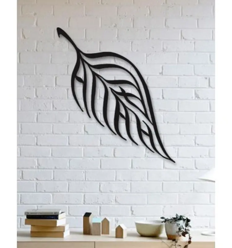Leaf Design Metal Wall Art Home Decor