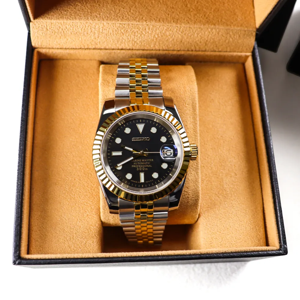 Wholesale Top Quality Waterproof Stainless Steel Watchband NH35 Movement Men's Automatic Mechanical Watch