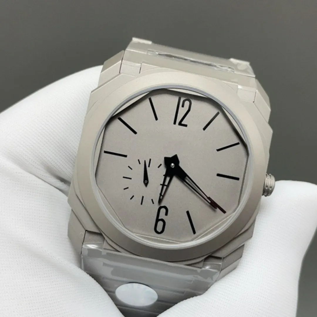 Top Quality Luxury Sapphire Crystal Titanium Case Square Dial Men's Automatic Mechanical Wrist Watch