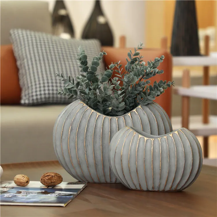 Custom Nordic Creative Table Decor Flower Arrangement Vase Home Decoration Accessories Desktop Living Room Flower Vase