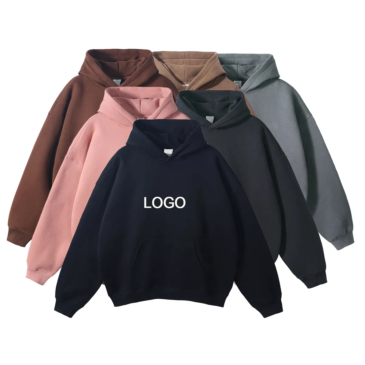 High Quality Men's Hoodies Sweatshirts Unisex Oversized Pullover Hoodies Custom logo Blank Heavyweight Men Custom Cotton Hoodie