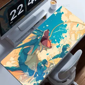 Anime Mouse Pad Larger Computer Keyboard Pad Poke-mon Gyarados Desk Mat Gaming Accessories Home Mousepad Anime Derivatives
