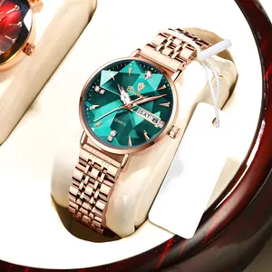 New BINBOND Watch for Women Luxury Jewelry Stainless Teel Quartz Wristwatches Waterproof Fashion Top Brand Girl Watch