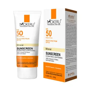 UVA UVB Protector Long Lasting Mineral Sun Cream Sunscreen SPF 50+ Oil Free