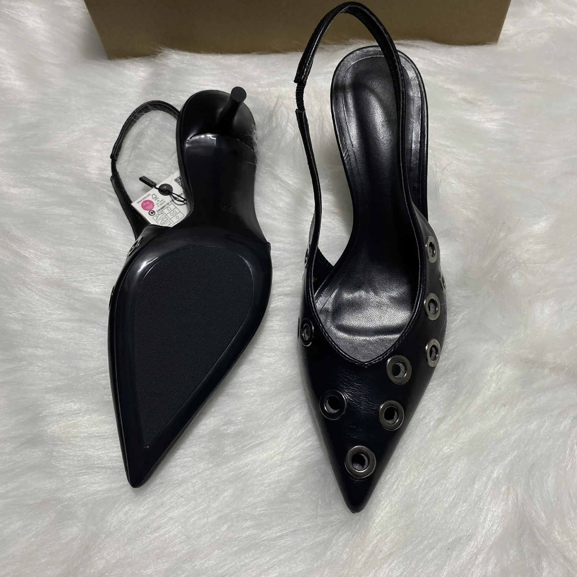 ZA 2025 New Women's Shoes Low-heeled Elegant High-quality Buckled Sandals with Ankle Straps