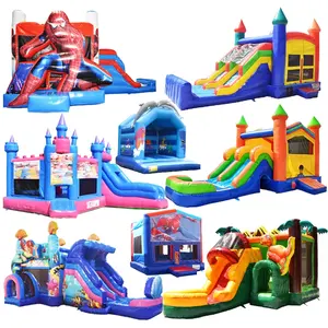 Climbing Outdoor Game Inflatable Obstacle Course Castle Slide Inflatable Moonwalk Jumping Castle Commercial Inflatable Bouncer