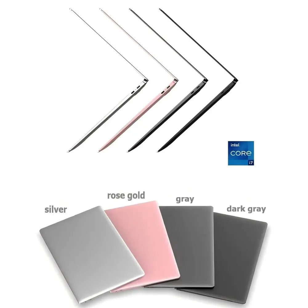 15.6 Inch Business Notebook OEM Metal Intel I7-10510U CPU 16GB RAM English Ultrathin 15mm Thickness Windows 10/11 IPS SSD New